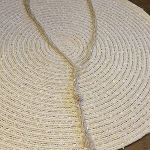 Long lariat necklace